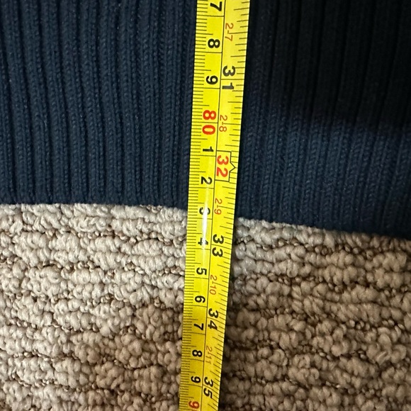 A112 Abercrombie & Fitch XL Shawl Collar Varsity Cardigan Navy Preppy Academia - Picture 6 of 8